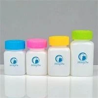 small square plastic bottles